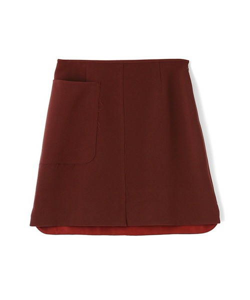 LI HUA ダブルクロス　トラピゾイドスカート