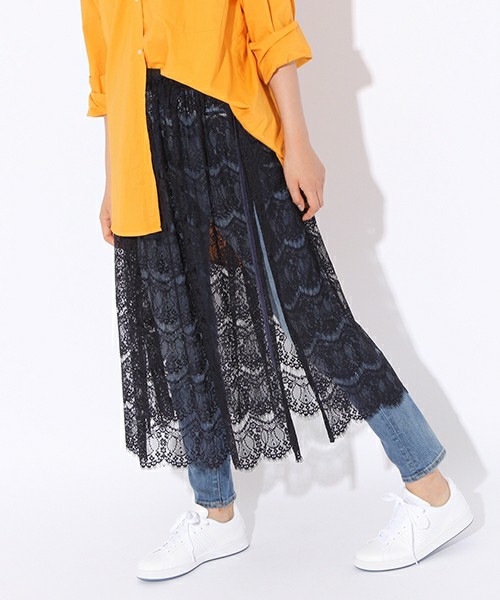 レース重ね着スカート