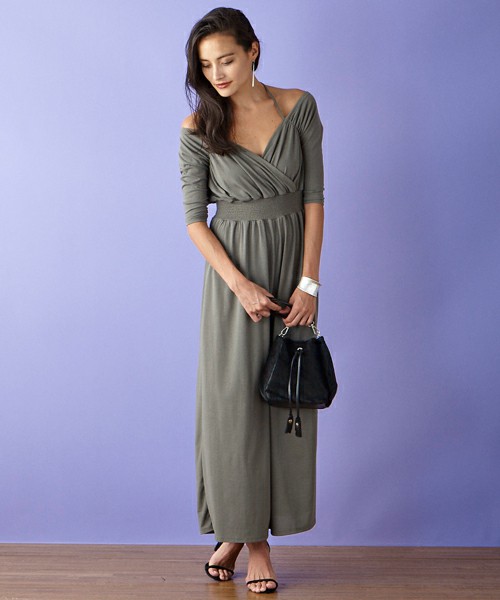 ウエストシャーリングカットソーオールインワン