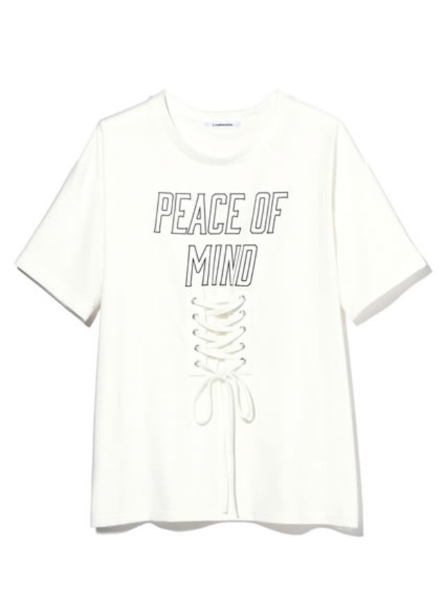 コルセットデザインロゴTシャツ