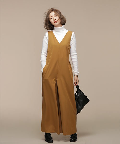 結びデザインVあきサロペ