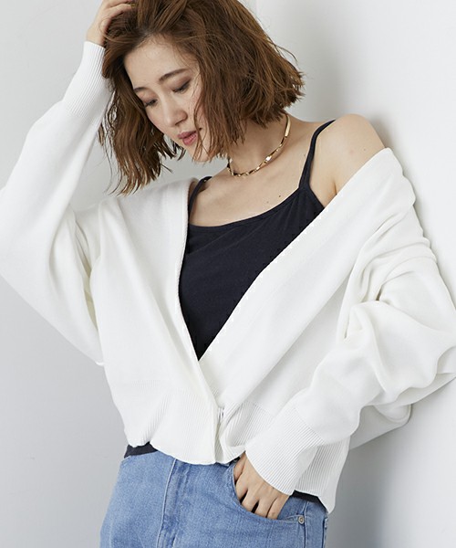 2wayミドルドルマンカーディガン