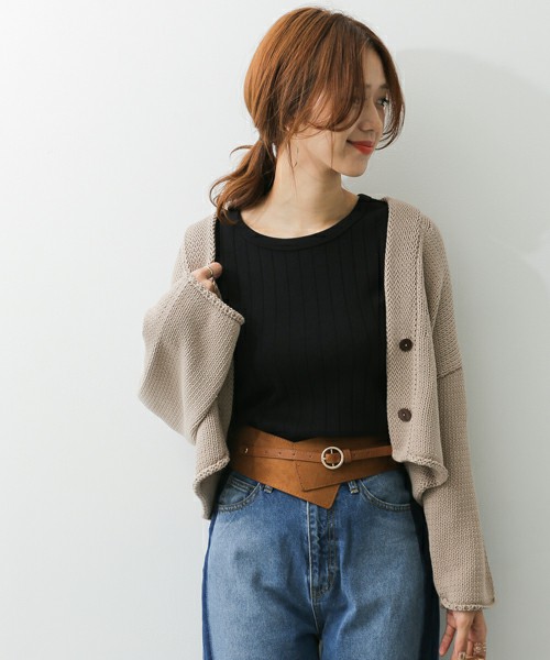 ローゲージショートカーディガン
