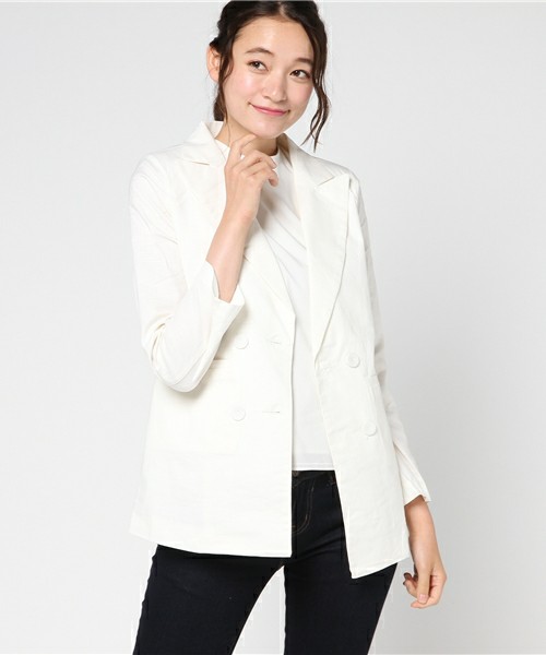 リラックスコットンダブルジャケット