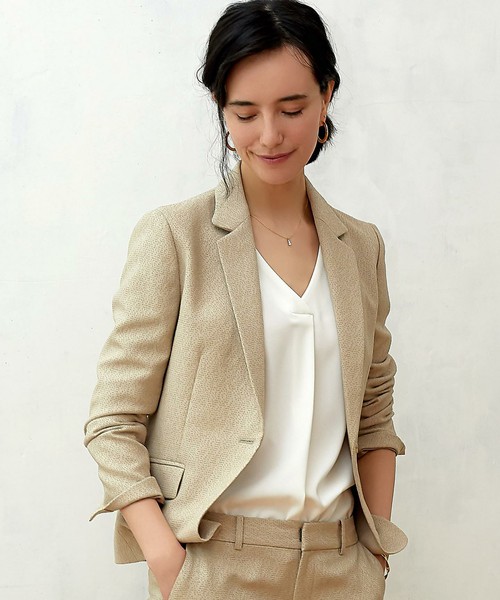 ボタン テーラードジャケット