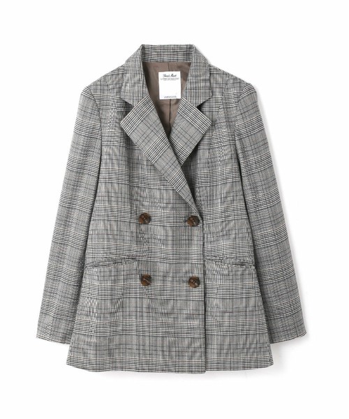 グレンチェックＷボタンジャケット