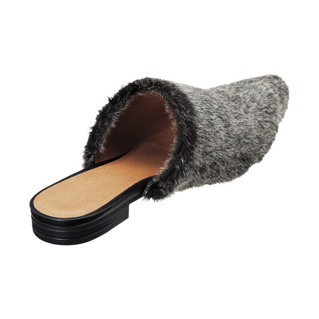 フェイクファースリッパミュール