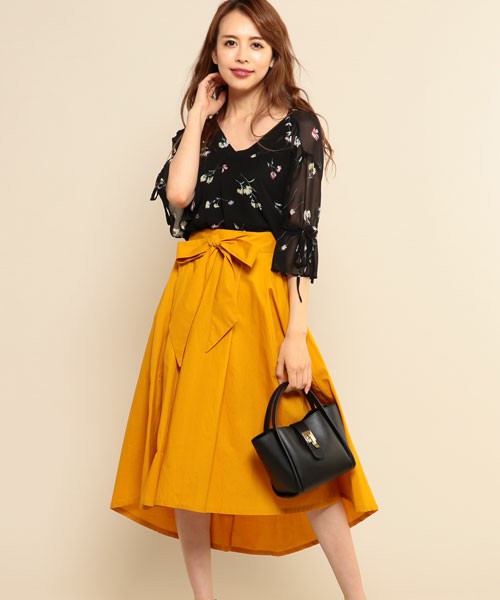 コットンカラーテールスカート