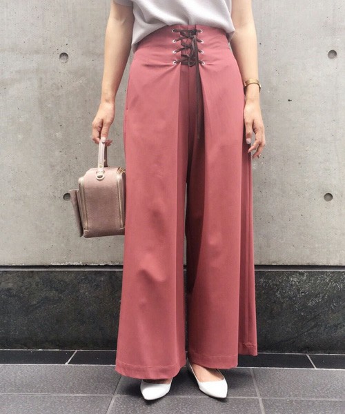 スピンドルワイドパンツ