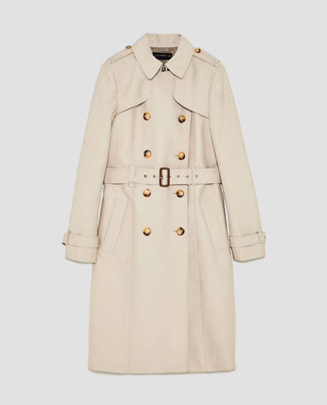 ミディ丈トレンチコート