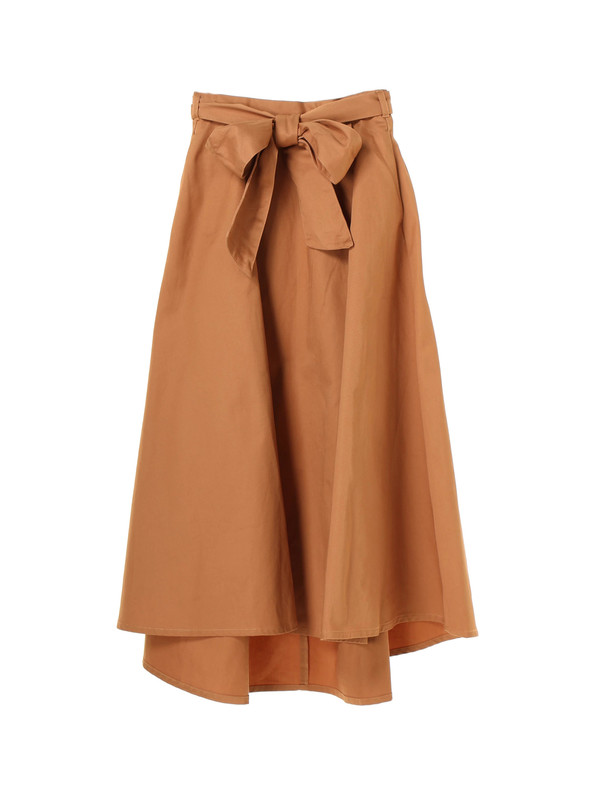 リボンフレアカラースカート