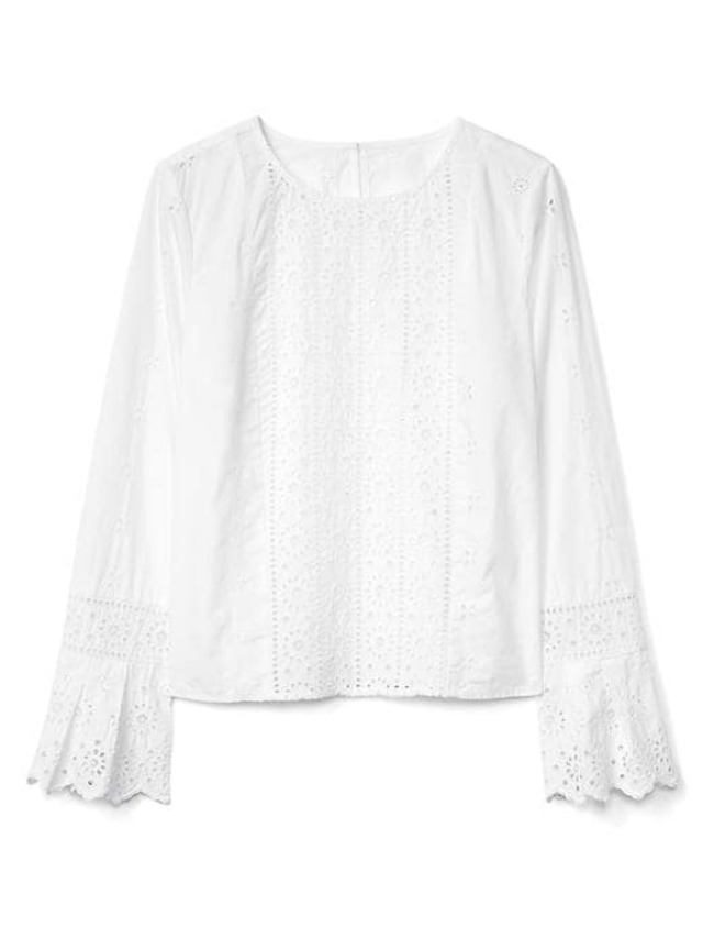 ベルスリーブ アイレットトップス