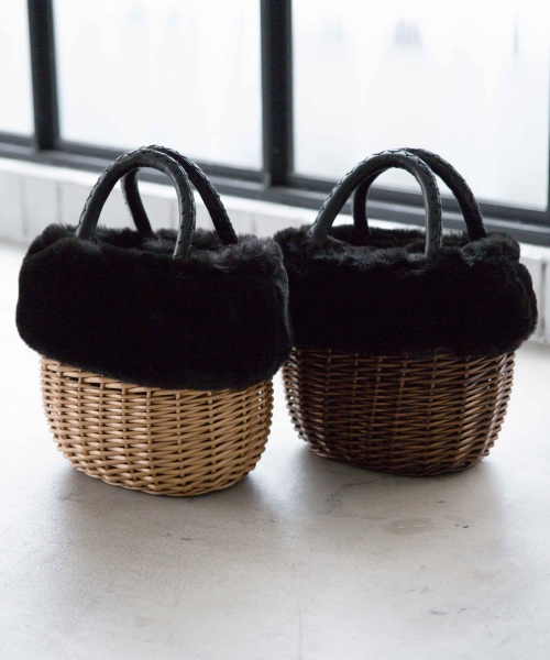 ウィローフェイクファーカゴBAG