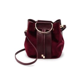 2WAYベロアラインハンドバッグ