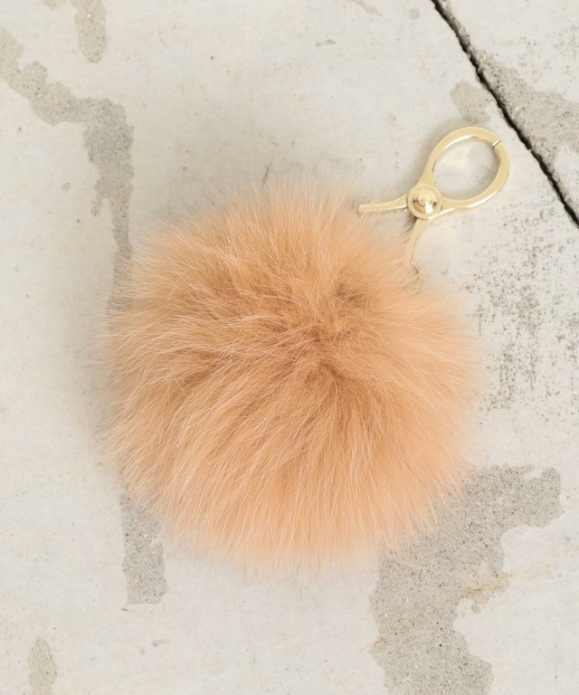 フォックスファーポンポンチャーム