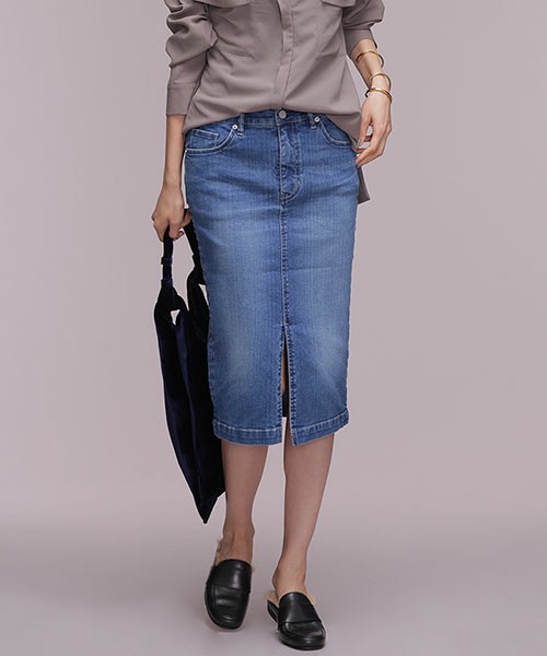 デニムタイトスカート
