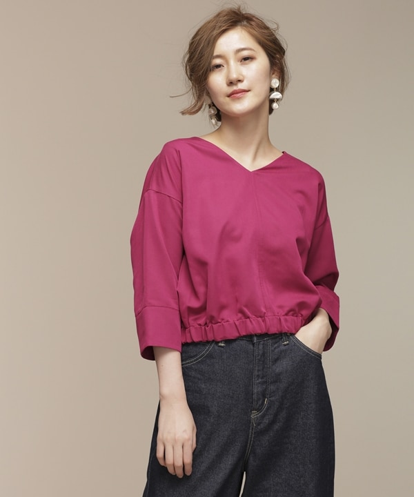 バッククロスデザインブラウス