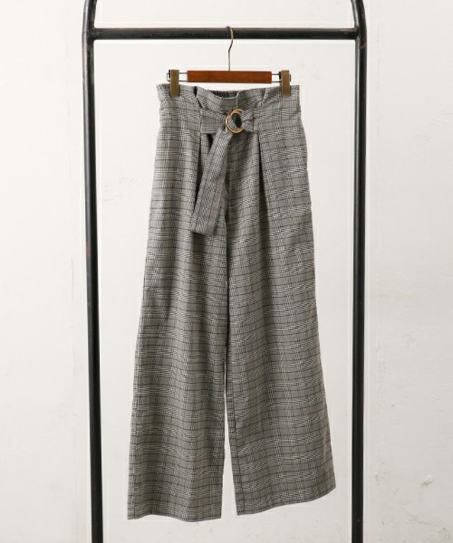 【WEB限定】チェックワイドパンツ