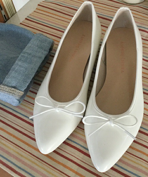 ポインテッドバレエフラットシューズ