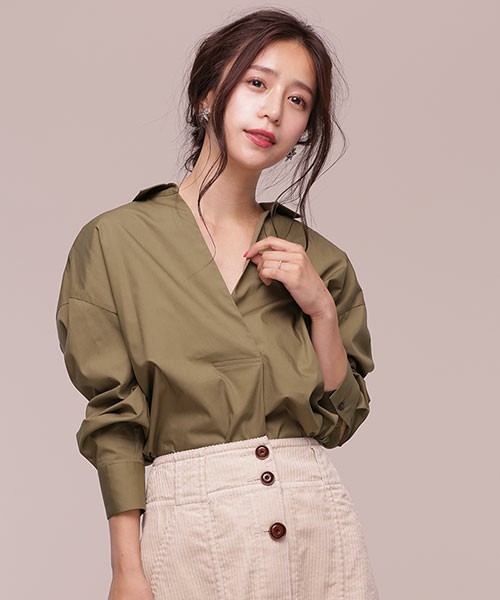 タイプライタースキッパーブラウス