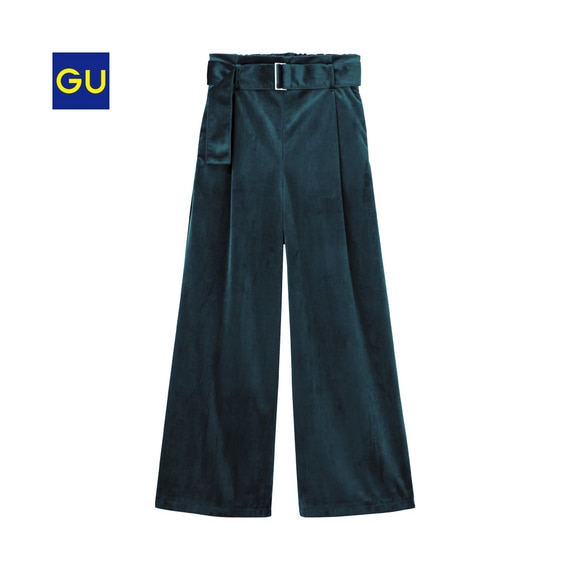 ベロアワイドパンツ