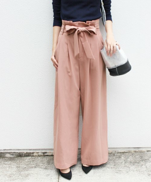 タックリボンパンツ