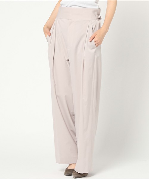ハイウエストタックパンツ