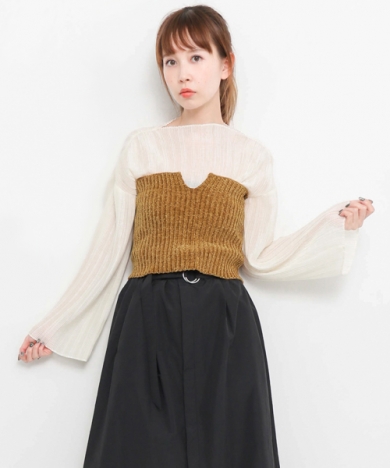 ベロアモールビスチェ