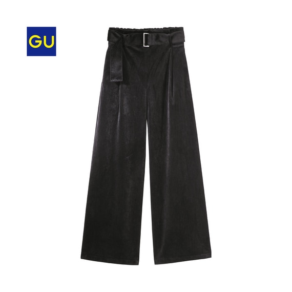ベロアワイドパンツ