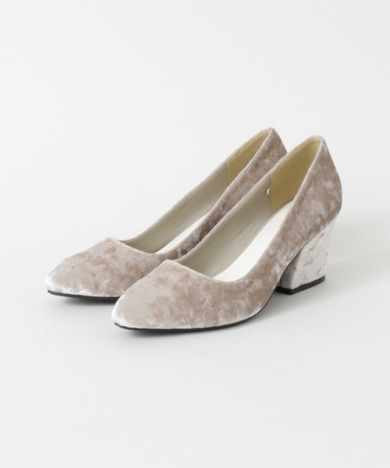 ベロアパンプス