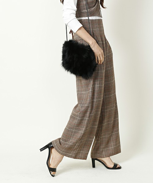 ハイウェストブリティッシュチェックパンツ