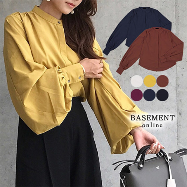 バルーンスリーブブラウス