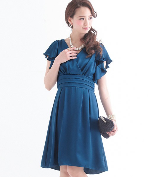 カシュクール Aラインカラードレス・ワンピース