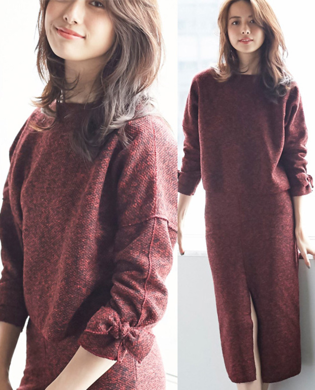 ツィードスカートセットアップ