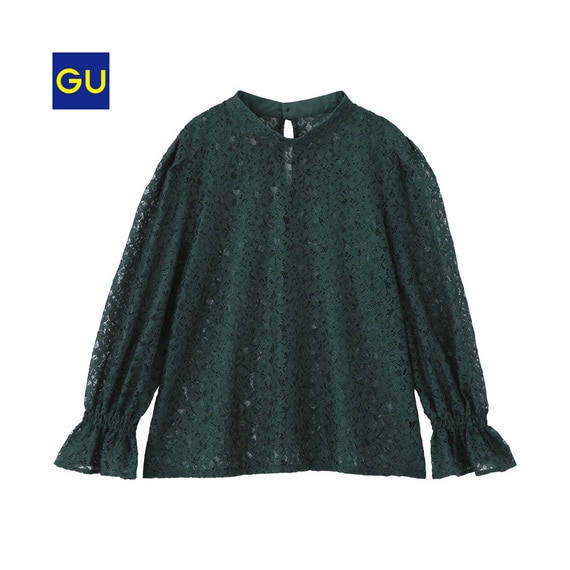 レースキャンディスリーブブラウス