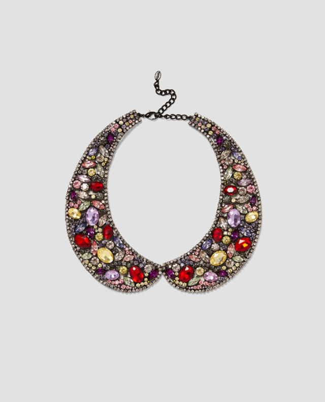 付け襟風ネックレス