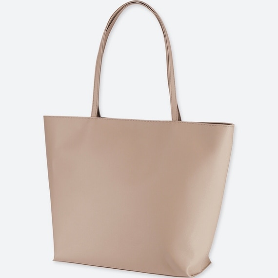 レザータッチトートバッグ