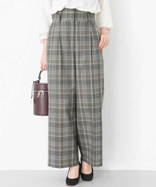オリジナルチェックワイドパンツ
