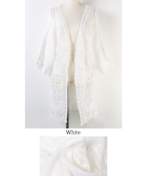 大人上品シンプル刺繍レースガウン