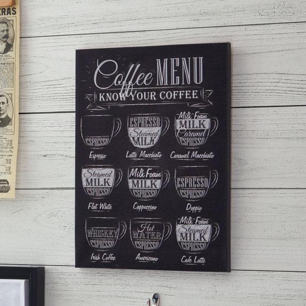 キャンバスポスター　黒板風(カフェ)