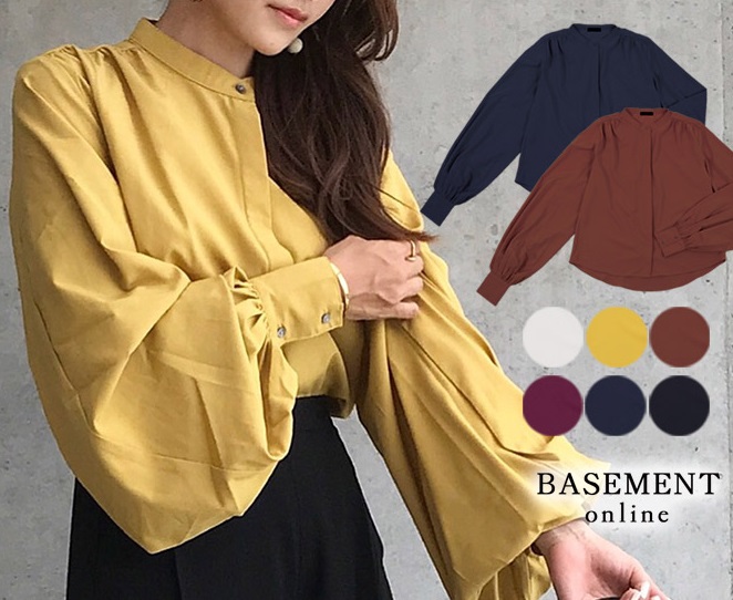 バルーンスリーブブラウス