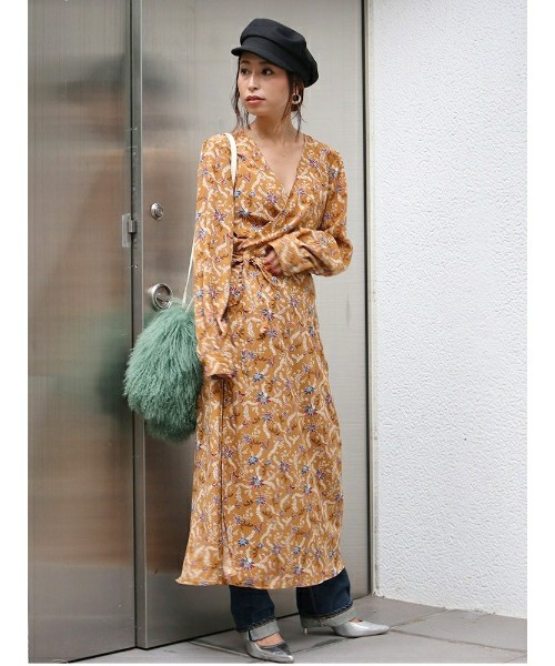 ボタニカルカシュクールワンピース