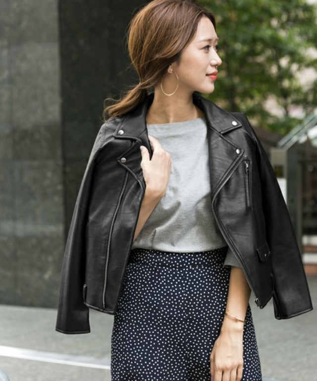 フェイクレザーライダース