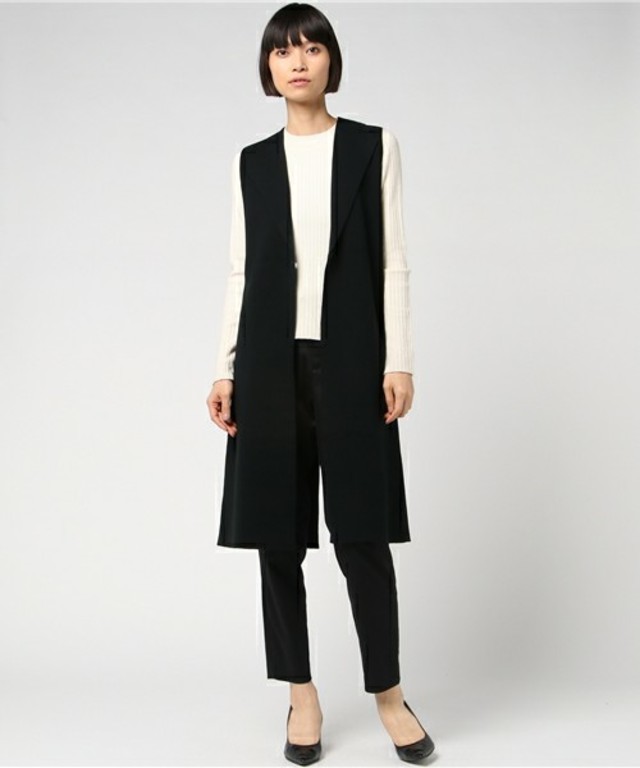 ロングニットベスト