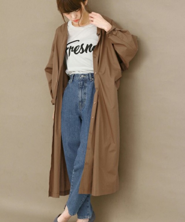 デザインタック2wayシャツワンピース