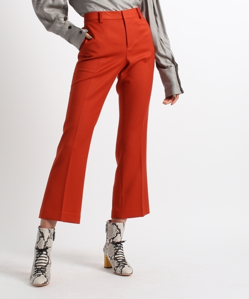 ベルボトムスリットパンツ