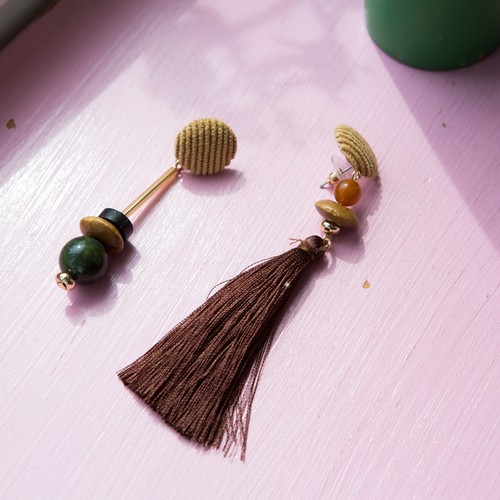 アシンメトリーピアス