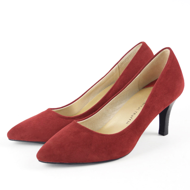 ポインテッドヒールパンプス