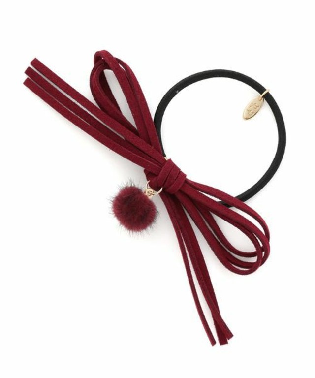 スエードリボン/シャギーボールポニー