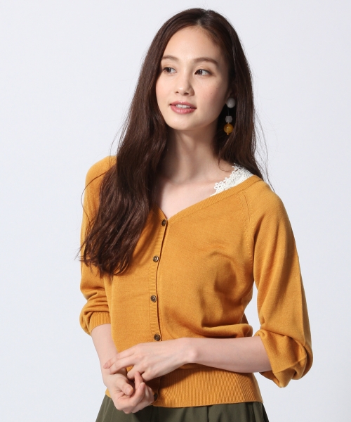 ソデボリュームVカーディガン